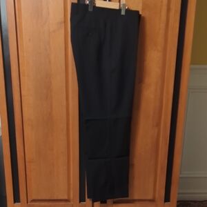 Joseph & Feiss Black Men's Dress Pants - Straight Flat Front